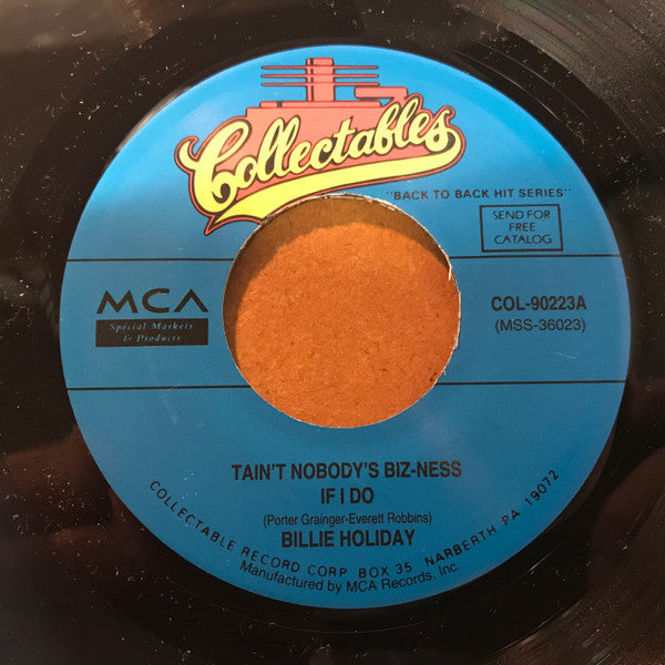 Billie Holiday : Tain't Nobody's Biz-ness If I Do / God Bless The Child (7")