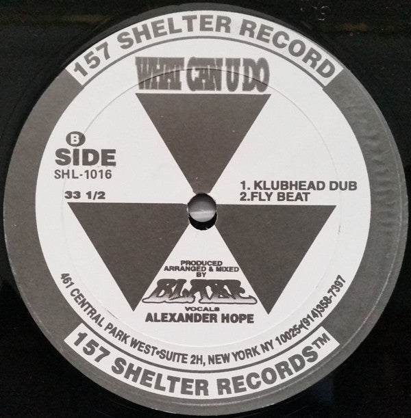 Blaze Featuring Alexander Hope : What Can U Do (12")