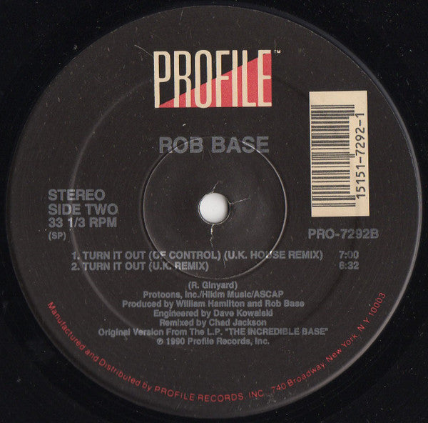 Rob Base : Get Up And Have A Good Time / Turn It Out (12", Spe)