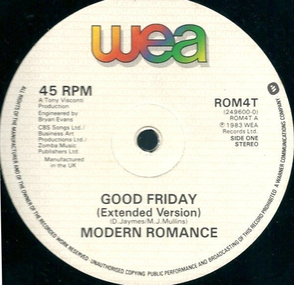 Modern Romance : Good Friday (12")
