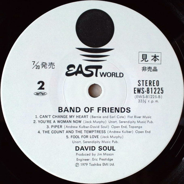David Soul : Band Of Friends (LP, Promo)