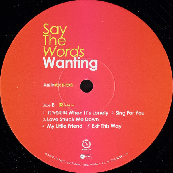 Wanting : Say The Words (LP, Album)