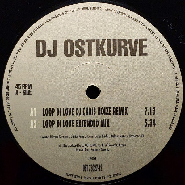 DJ Ostkurve : Loop Di Love / Nachts (Woll'n Wir Party) (12")