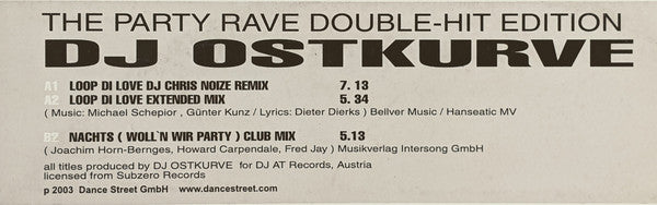 DJ Ostkurve : Loop Di Love / Nachts (Woll'n Wir Party) (12")