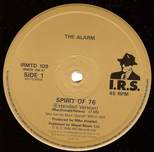 The Alarm : Spirit Of '76 (2x12")
