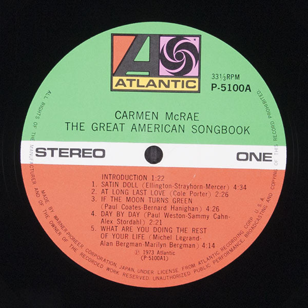 Carmen McRae : The Great American Songbook (2xLP, Album, gat)