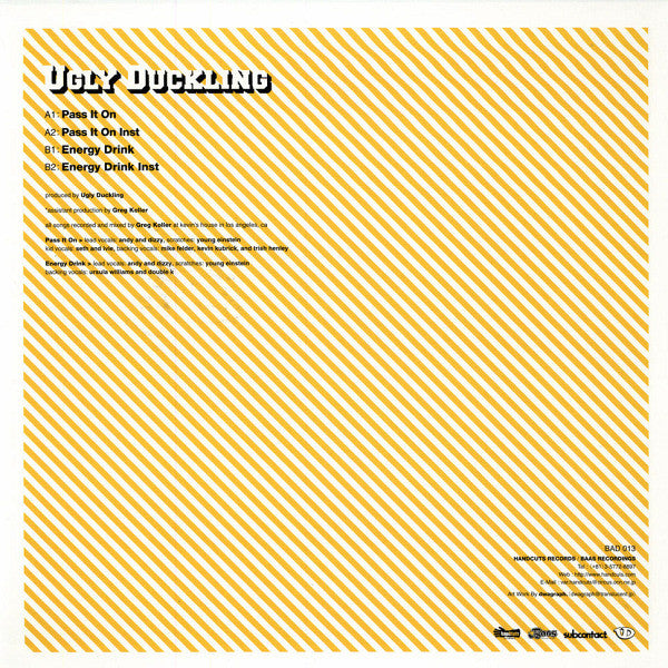 Ugly Duckling : Pass It On / Energy Drink (12")
