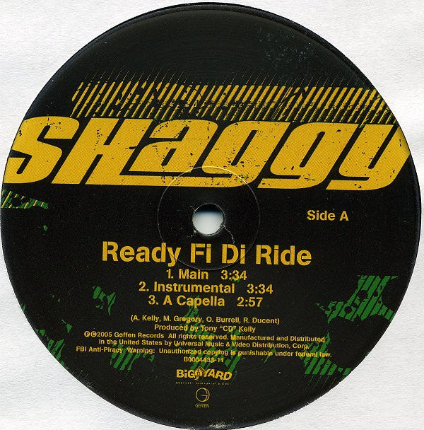 Shaggy : Ready Fi Di Ride (12")