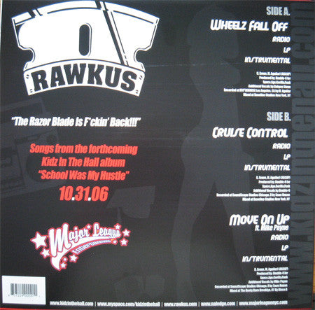 Naledge + Double-O Are Kidz In The Hall : Wheelz Fall Off (06' Til...) (12")