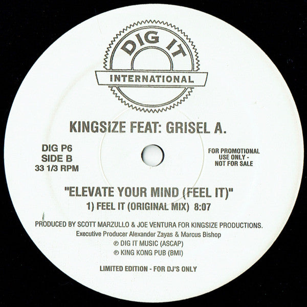 Soul To The Rhythm Feat: Godwin / King-Size Feat: Grisel A. : One On One Love / Elevate Your Mind (Feel It) (12", Ltd, Promo)