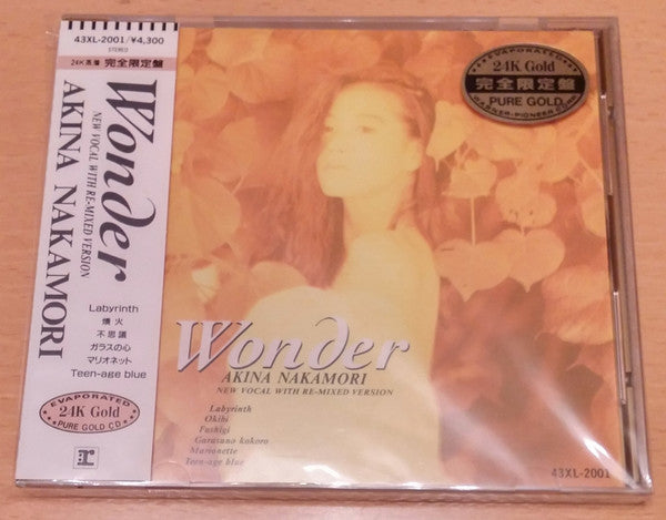 Akina Nakamori : Wonder (New Vocal With Re-Mixed Version) (CD, MiniAlbum, Ltd, GOL)
