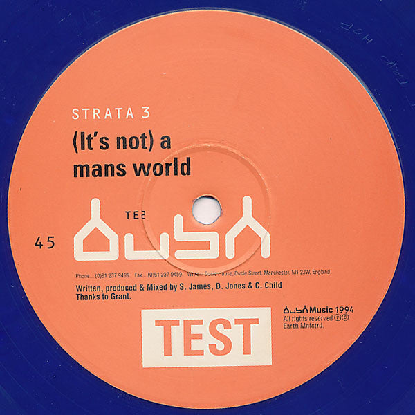 Strata 3 : (It's Not) A Mans World (12", S/Sided, Etch, TP, Blu)