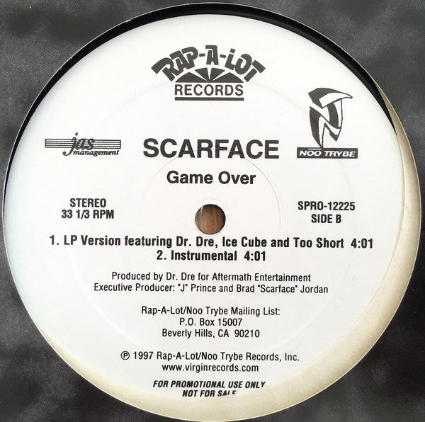 Scarface (3) : Game Over (12", Promo)