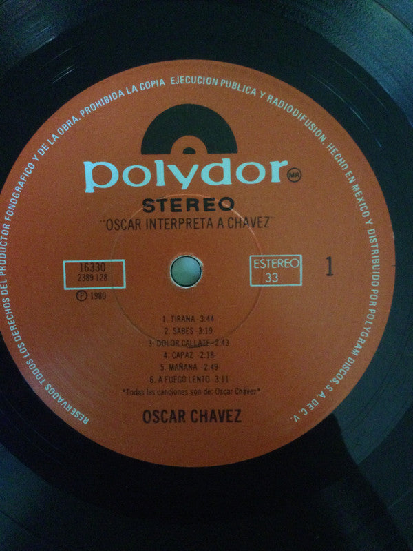 Oscar Chávez : Interpreta A (LP, Album)