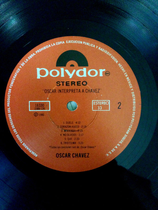 Oscar Chávez : Interpreta A (LP, Album)
