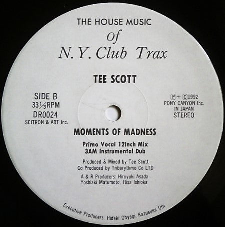Mark Rogers / Tee Scott : Love Is Strong / Moments Of Madness (12")