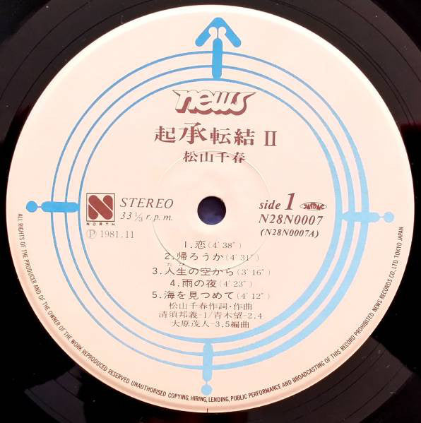 Chiharu Matsuyama : 起承転結 Ⅱ (LP, Comp)