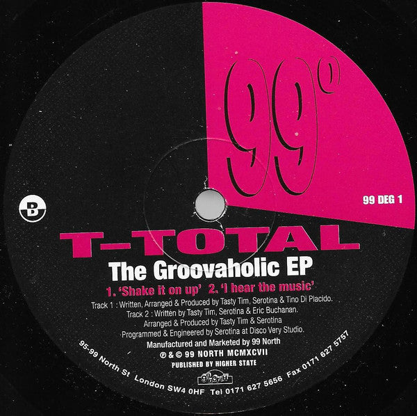 T-Total : The Groovaholic EP (12", EP)