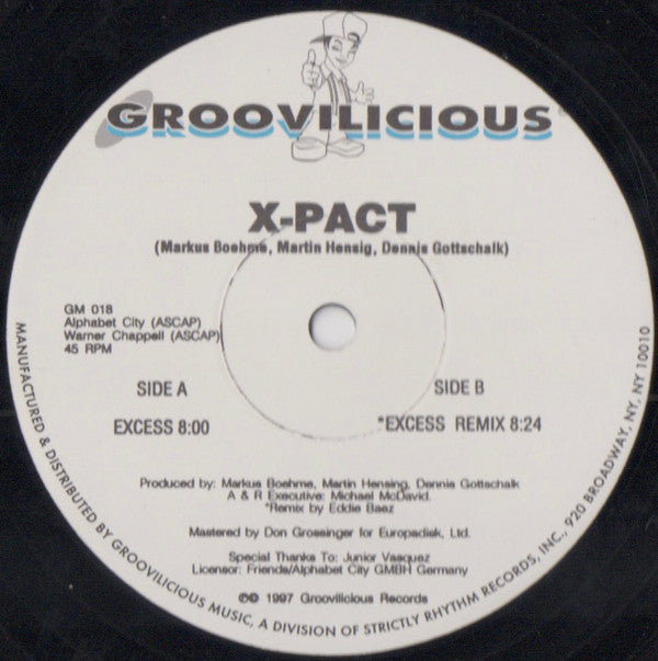 X-Pact : Excess ('97 Remix By Eddie Baez) (12")