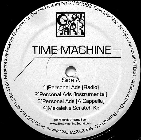 Time Machine (2) : Personal Ads (12")