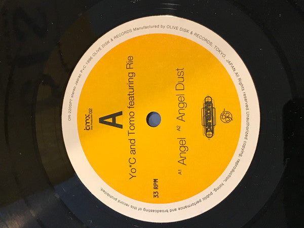 DJ Yo*C And DJ Tomo Featuring Rie : Angel (12", Single)