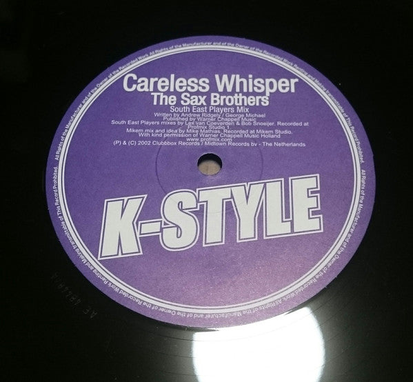 The Sax Brothers / DJ Disciple / Shot (2) : Careless Whisper / Yes!! / Disco Beat (12", Comp, Promo)
