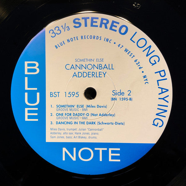 Cannonball Adderley : Somethin' Else (LP, Album, RE, RM, 180)