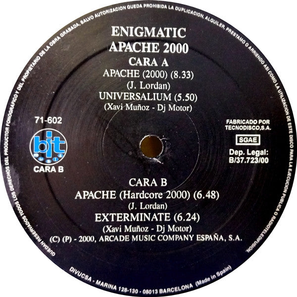 Enigmatik : Apache 2000 (12")