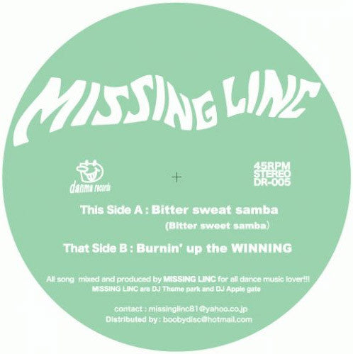 Missing Linc : Bitter Sweat Samba / Burnin' Up The Winning (12")