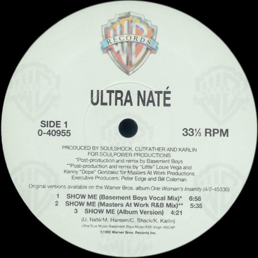 Ultra Naté : Joy / Show Me (12")