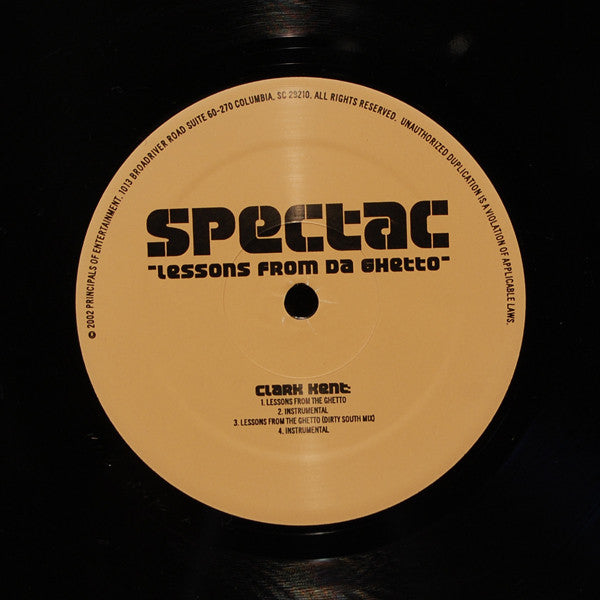 Spectac (2) : Lessons From The Ghetto / Say Mama (12")