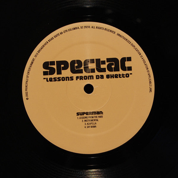 Spectac (2) : Lessons From The Ghetto / Say Mama (12")