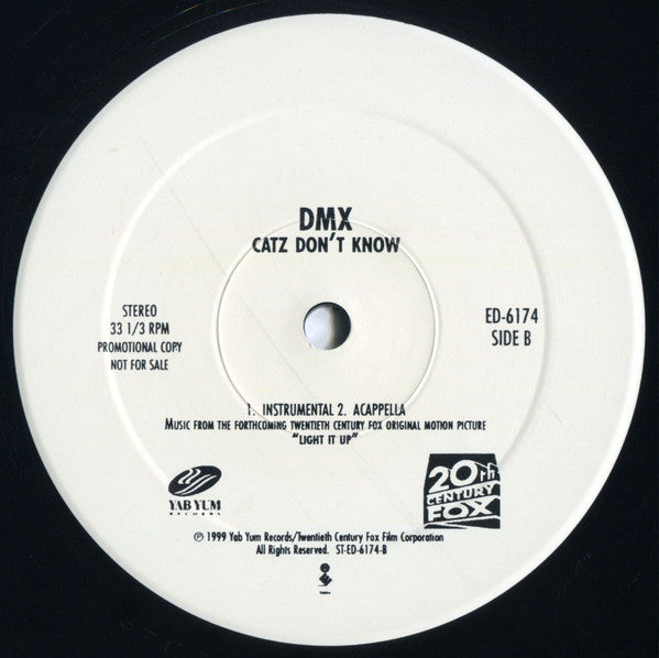 DMX : Catz Don't Know (12", Promo)