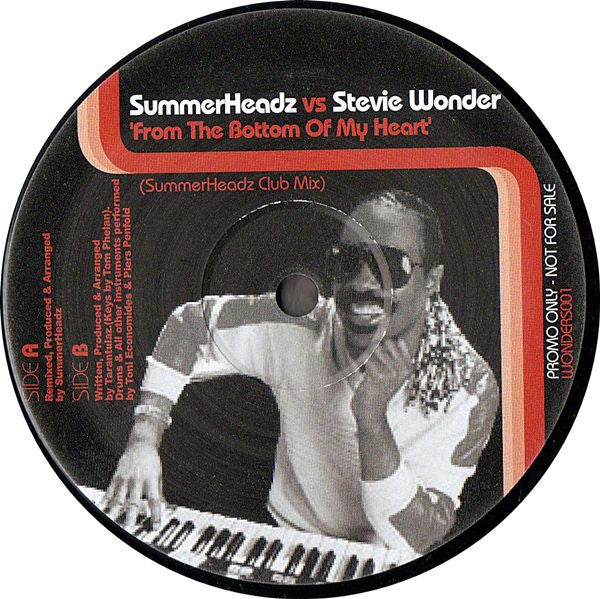 SummerHeadz Vs. Stevie Wonder / Tarantulaz : From The Bottom Of My Heart / Helicopters (12", Promo, Unofficial)