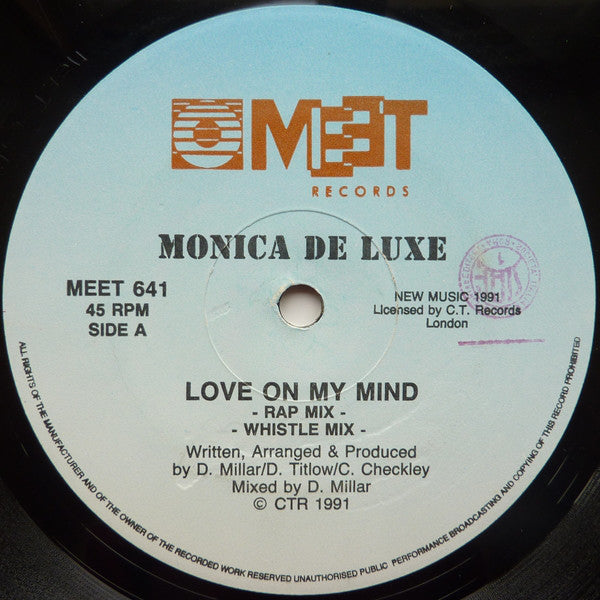 Monica De Luxe : Love On My Mind / Submission (12")