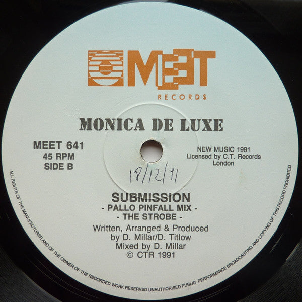 Monica De Luxe : Love On My Mind / Submission (12")