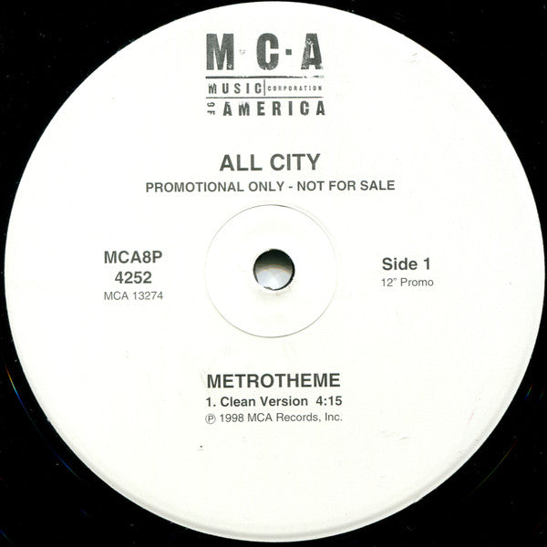 All City : Metrotheme (12", Promo)