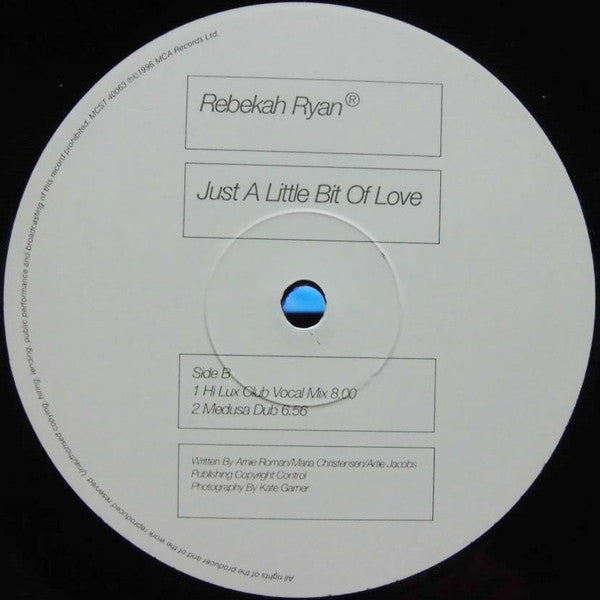 Rebekah Ryan : Just A Little Bit Of Love (12")