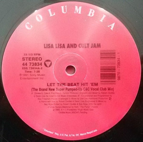 Lisa Lisa & Cult Jam : Let The Beat Hit 'Em (12")