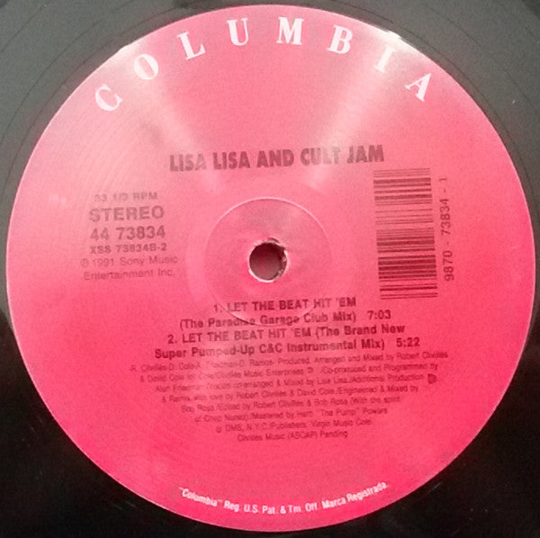 Lisa Lisa & Cult Jam : Let The Beat Hit 'Em (12")