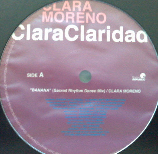 Clara Moreno : Clara Claridade (12")