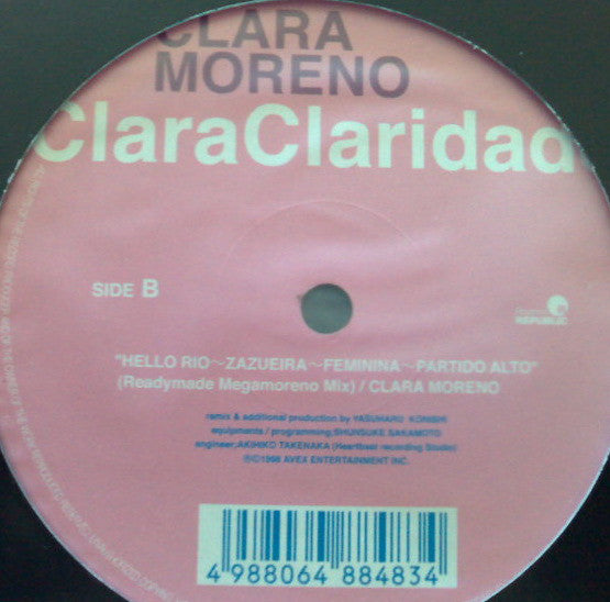 Clara Moreno : Clara Claridade (12")