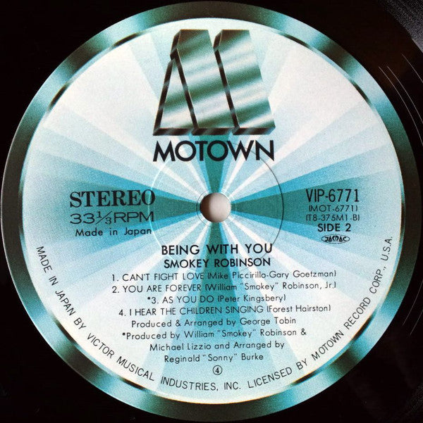Smokey Robinson : Being With You (LP, Album)