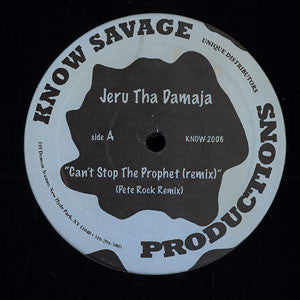 Jeru The Damaja : Can't Stop The Prophet (Remix) (12", RE, RP)