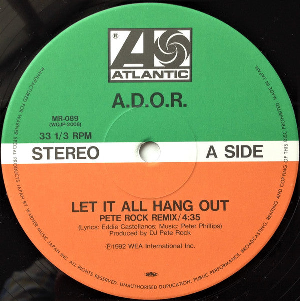 A.D.O.R. : Let It All Hang Out (12")