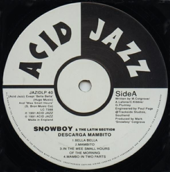 Snowboy & The Latin Section : Descarga Mambito (LP, Album)