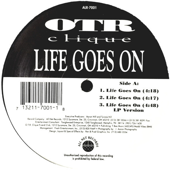 OTR Clique : Life Goes On (12")