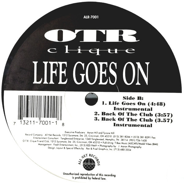OTR Clique : Life Goes On (12")