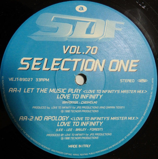 Various : Super Dance Freak Vol.70 Selection One (12", Comp)