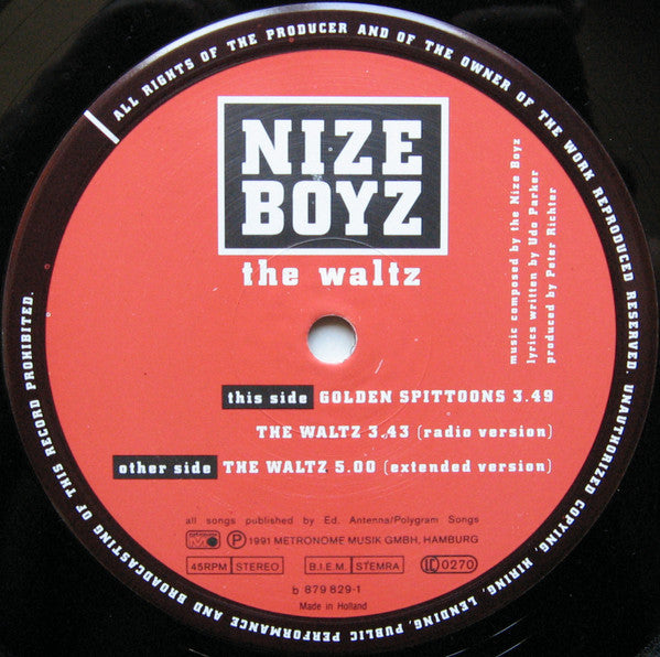 Nize Boyz : The Waltz (12", Maxi)